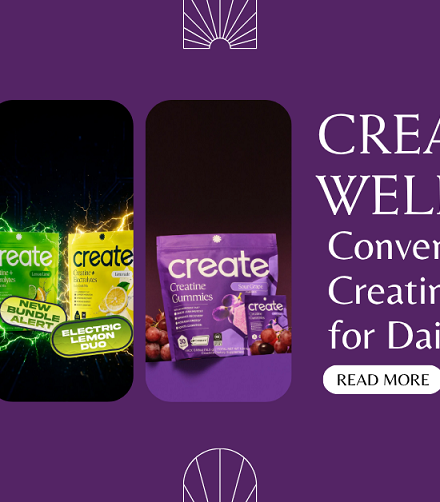 Create Wellness: Convenient Creatine Designed for Daily Use